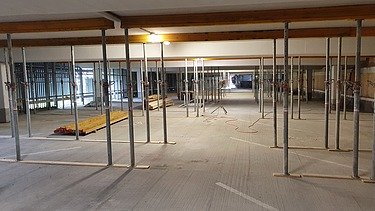 Foto von Abstützungsmaßnahmen Parkhaus