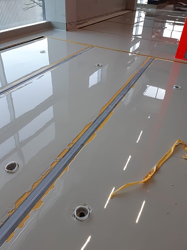 Foto von einem beschichteten Raum