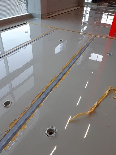 Foto von einem beschichteten Raum