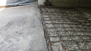 Foto von einer Rampe die freigelegt wurde