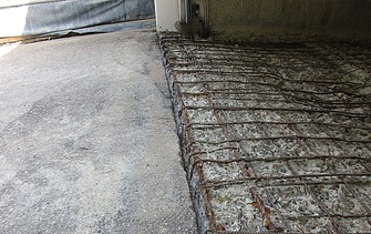 Foto von einer Rampe die freigelegt wurde