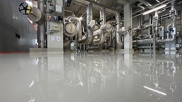 Foto von einem fertig beschichteten Raum mit einer WHG Beschichtung