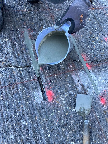 Foto von einer Risssanierung