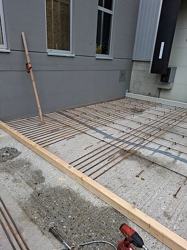 Foto von Bewehrungsarbeiten Bodenplatte