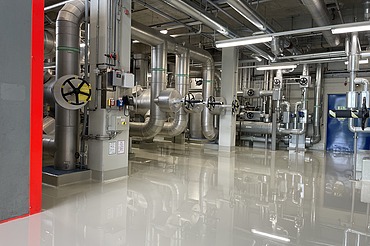 Foto von einer Bodenbeschichtung in grau