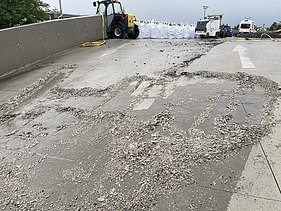 Foto von Entschichtungsarbeiten an der Rampe