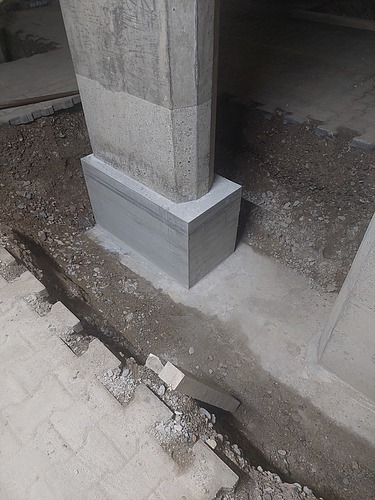 Foto von einer verstärkten Stütze