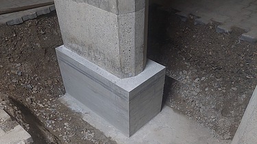 Foto von einer verstärkten Stütze