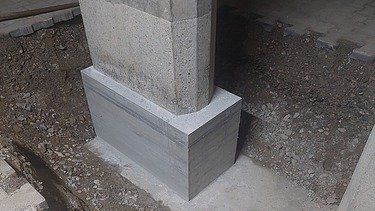 Foto von einer verstärkten Stütze