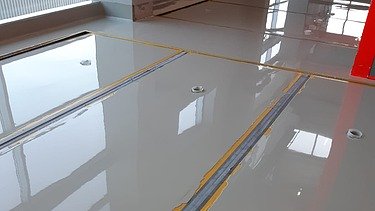 Foto von einem beschichteten Raum