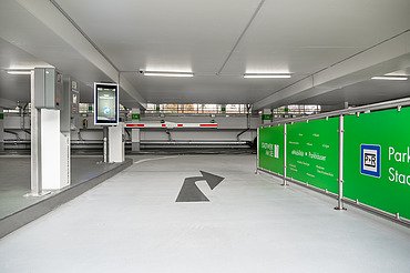 Oberflächenschutzsystem Tiefgarage Foto von einer beschichteten Tiefgarage
