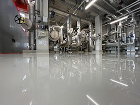 Foto von einem fertig beschichteten Raum mit einer WHG Beschichtung